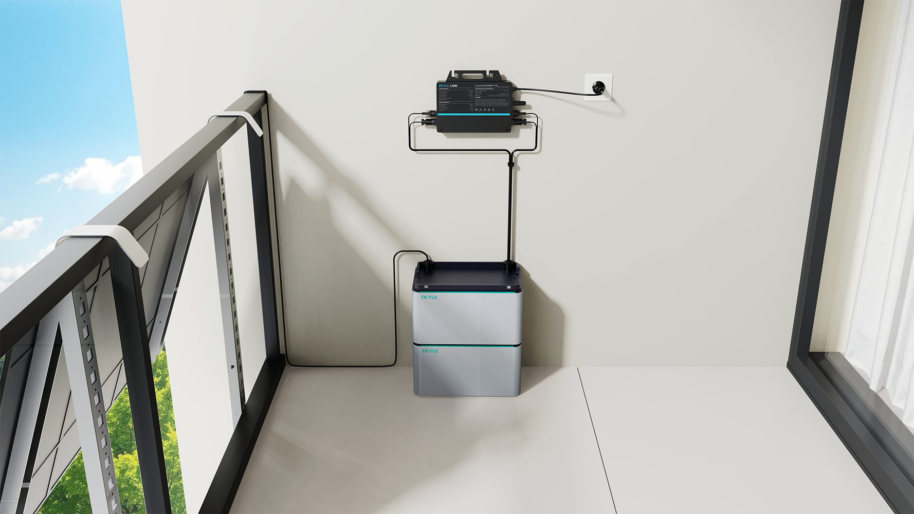 Balcony Battery Qube (BBQ1000)